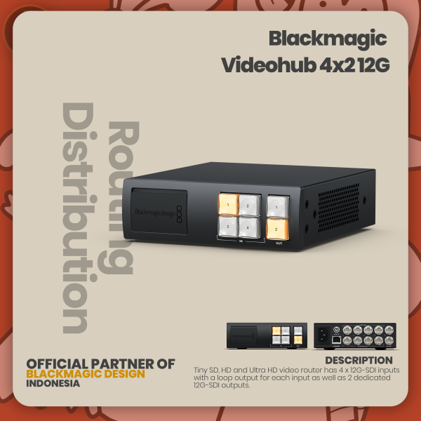 Blackmagic Videohub Mini 4x2 12G
